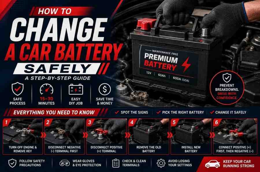 How to Change a Car Battery Safely