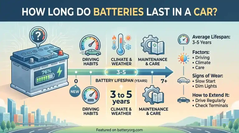 how long do batteries last in a car