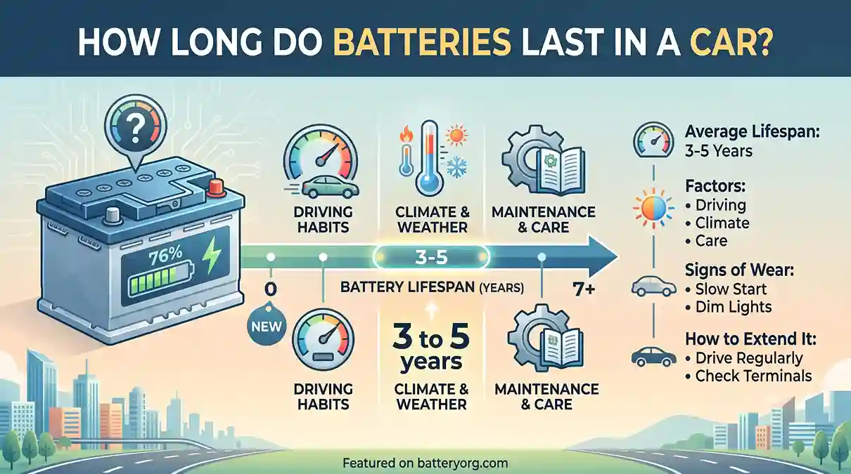 how long do batteries last in a car