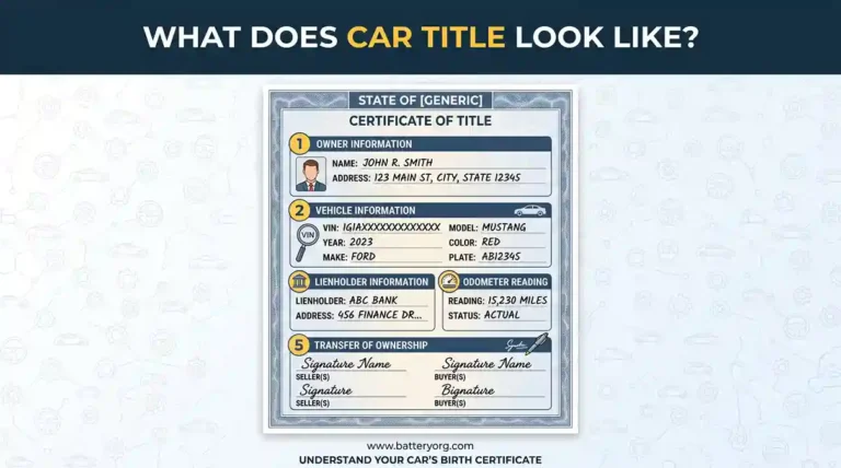 what does car title look like