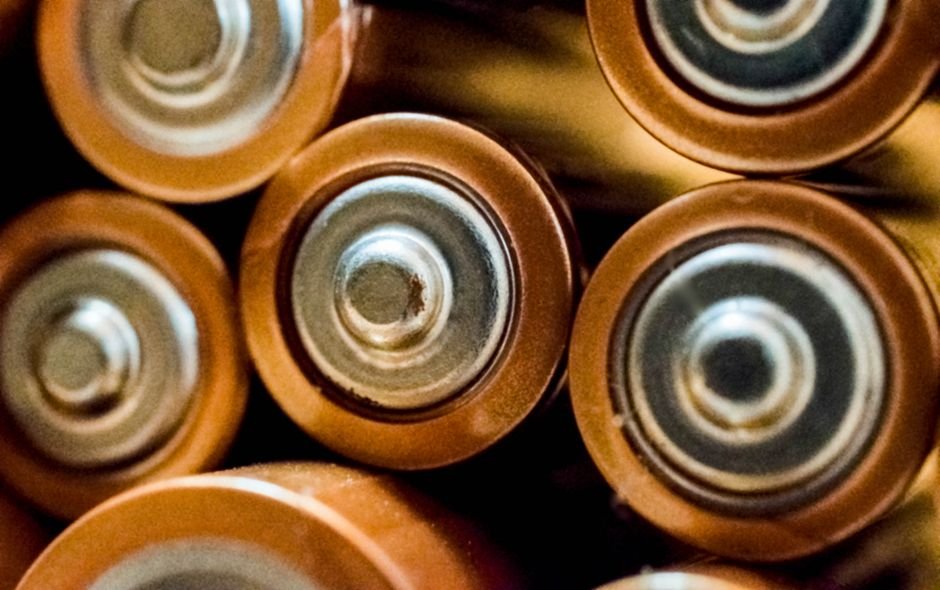 Battery cells being assembled in a manufacturing lab
