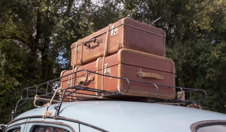 A car packed and ready for a road trip